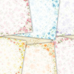 Freebie! Cute Floral square memo set
