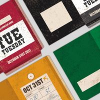 Printable Oct Paper Bags