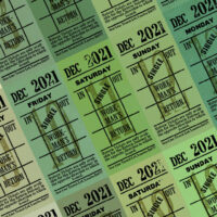 Ticket style date-sheet, December 2021