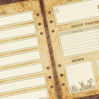 Freebie! Alice's weekly journal pages